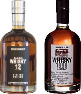Spirituosen der Serie Reisetbauer Whisky