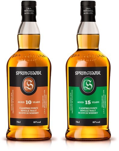Spirituosen der Serie Springbank Single Malt Scotch Whisky