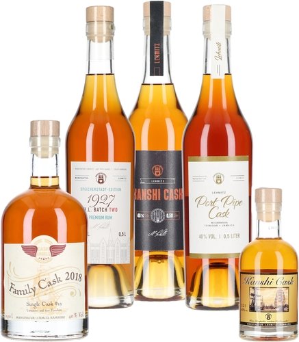 Spirituosen der Serie Lehmitz Rum