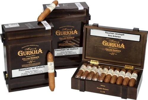 Zigarren der Serie Gurkha Cellar Reserve 21 Years