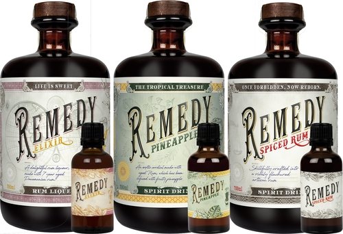 Spirituosen der Serie Remedy Rum