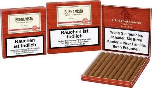 Buena Vista Dark Fired Kentucky Zigarillos Zigarillos der Serie Buena Vista Dark Fired Kentucky Zigarillos