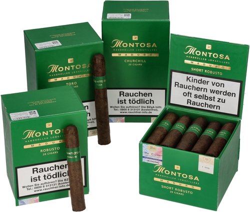 Zigarren der Serie Montosa Maduro