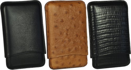Zigarrenzubehör der Serie Martin Wess demi tasse leather cigarcase collection