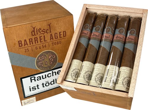 Zigarren der Serie Diesel Barrel Aged