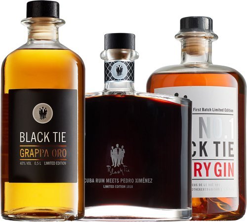 Spirituosen der Serie Black Tie Rum