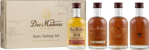 Spirituosen der Serie Dos Maderas Rum Probierpaket