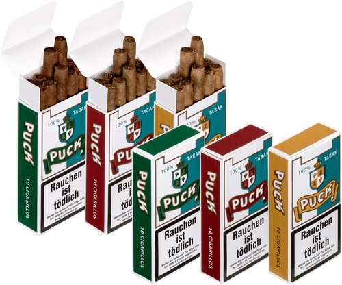 Zigarillos der Serie Puck Cigarillos