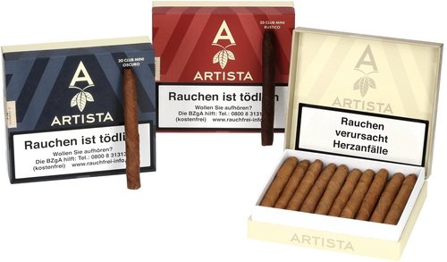 Zigarillos der Serie Artista Cigars Mini Club