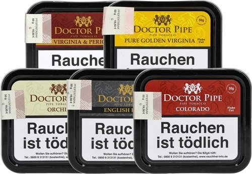 Tabak der Serie Doctor Pipe Flake