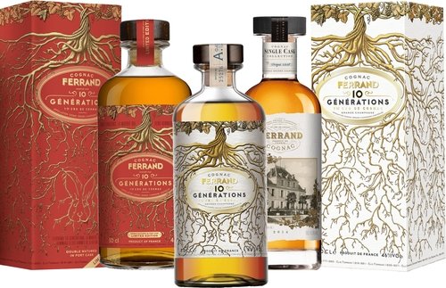 Spirituosen der Serie Ferrand Pierre Cognac