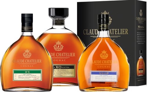 Spirituosen der Serie Claude Chatelier Cognac