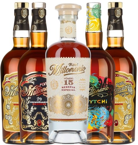 Spirituosen der Serie Ron Millonario Reserva Especial