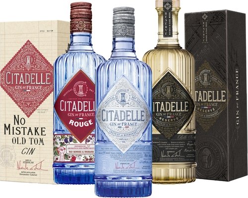 Spirituosen der Serie Ferrand Gin