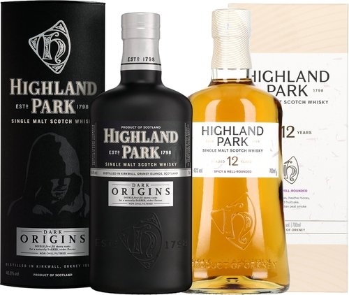 Spirituosen der Serie Highland Park Single Malt Whisky