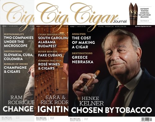 Zigarrenzubehör der Serie Cigar Journal Zigarrenmagazine