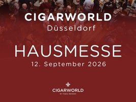 CIGARWORLD &ndash; Hausmesse Zigarren 2026 | CIGARWORLD Düsseldorf (Samstag, 12. September 2026)