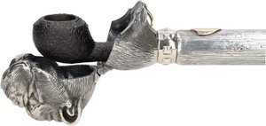 Dunhill Pipes – Bulldog Pipe Cane Shell Briar 4107 im Gehstock (DUDPZWALKMAX)