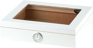 Angelo &ndash; weiß matt mit Sichtfenster und Befeuchter (920440)