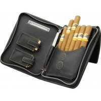 Adorini &ndash; cigar bag schwarz mit gelbem Garn (11393-7947)