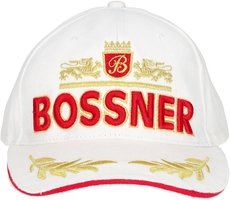Bossner &ndash; Cap Weiß mit Logo