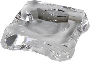Classic &ndash; Kristallglas quadratisch für 2 Zigarren