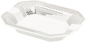 Classic &ndash; Porzellan weiß mit Platinmuster klein (617016)