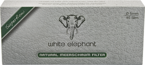 White Elephant – 6mm Naturmeerschaum-Filter (45 Stück) (20204)