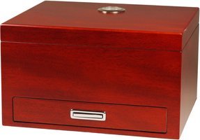 Classic &ndash; rot-braun matt mit Schublade für ca. 40 Zigarren (562021)