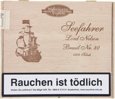 Woermann Cigars Seefahrer Corona 100% Tabak Lord Nelson Brasil No. 80 (10er Kiste)