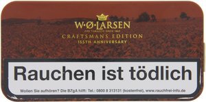 W.O. Larsen Jahrestabak Craftsmans Edition 155th Anniversary - 100g Dose Deckel