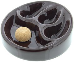 Guy Janot &ndash; 3er Keramik kaffeebraun glänzend (11043)