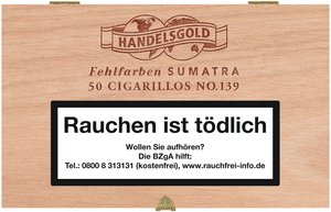 Handelsgold Fehlfarben No. 139 Sumatra Cigarillos (50er Packung)
