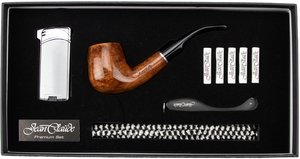 Jean Claude Pfeifenset Gebogen Braun