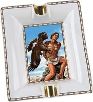 God of Fire Aschenbecher Prometheus Weiß