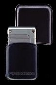 Porsche Design Leder Feuerzeug-Etuis schwarz für PD4