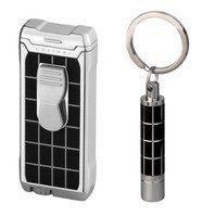 Zigarrenzubehör Geschenkideen  Colibri Jewelry Feuerzeug & Punch Chrom Schwarz (293454)