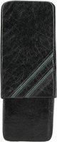 Zigarrenzubehör Etui  Classic 3er Leder schwarz (444288)
