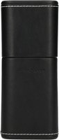 Classic Zigarrenetui 3er Leder Schwarz Silver Match