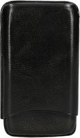 Classic Cigar Case Black Leder for 4 Cigars