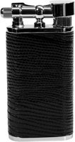 Pfeifenzubehör Pfeifenfeuerzeug  Pearl Rindleder mit Eidechsenprägung schwarz (PE72980-10) (12182)