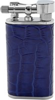 Pfeifenzubehör Pfeifenfeuerzeug  Pearl Rindleder mit Krokoprägung blau (PE72927-30) (12781)