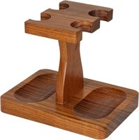 Pfeifenzubehör Pfeifenständer  Classic Teak Rectangular for 4 Pipes