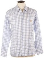 Cohiba Atmosphere Guayabera Hemden weiß/dunkelblau kariert Größe M (6399480)