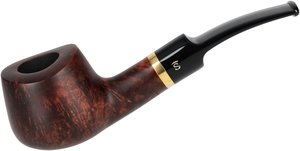 Pfeifen Serienpfeifen  Stanwell Bent Pot Smooth Brown Matt Gold Ring