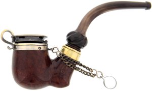 Pfeifen Serienpfeifen  Butz Choquin Briar Calumé Restposten mit Hornmundstück (OHNE BC-Branding) OHNE Filter (interne Nummer #568)