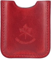 Zigarrenzubehör Zigarrenbank  Les Fines Lames Chrom mit Lederetui Cherry Red