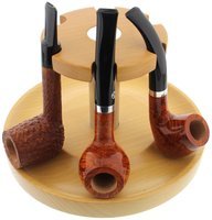 Pfeifenzubehör Pfeifenständer  Guy Janot 6er Buche mit Drehmechanismus (7002)