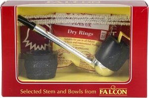 Pfeifen Pfeifen Sets  Falcon Classic Set Gerade Glatt Billiard