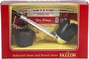 Pfeifen Pfeifen Sets  Falcon Classic Set Gerade Glatt Billiard